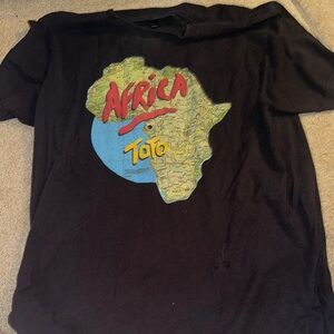 Tultex Black and Red Short Sleeve Tee